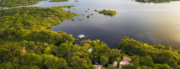  Caboclos House - vista aérea del Lago de Acajatuba 